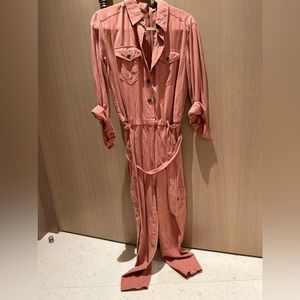 Alice and Olivia pink jumpsuit